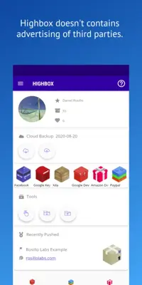 Highbox Don't save your passwords. android App screenshot 0