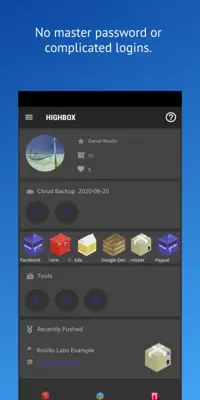 Highbox Don't save your passwords. android App screenshot 3