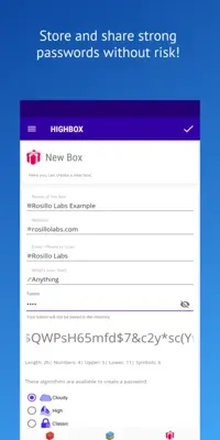 Highbox Don't save your passwords. android App screenshot 4